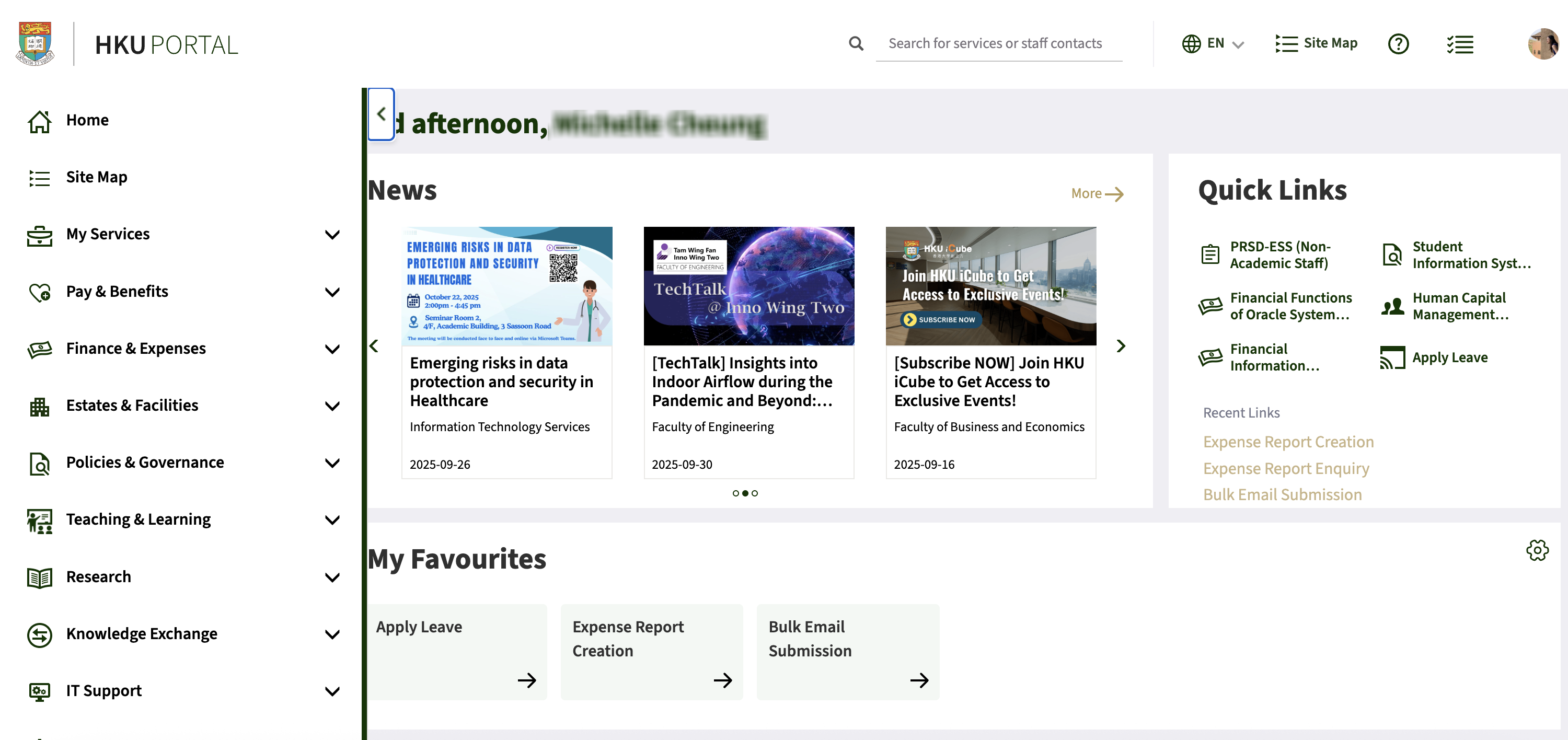 hku portal home page